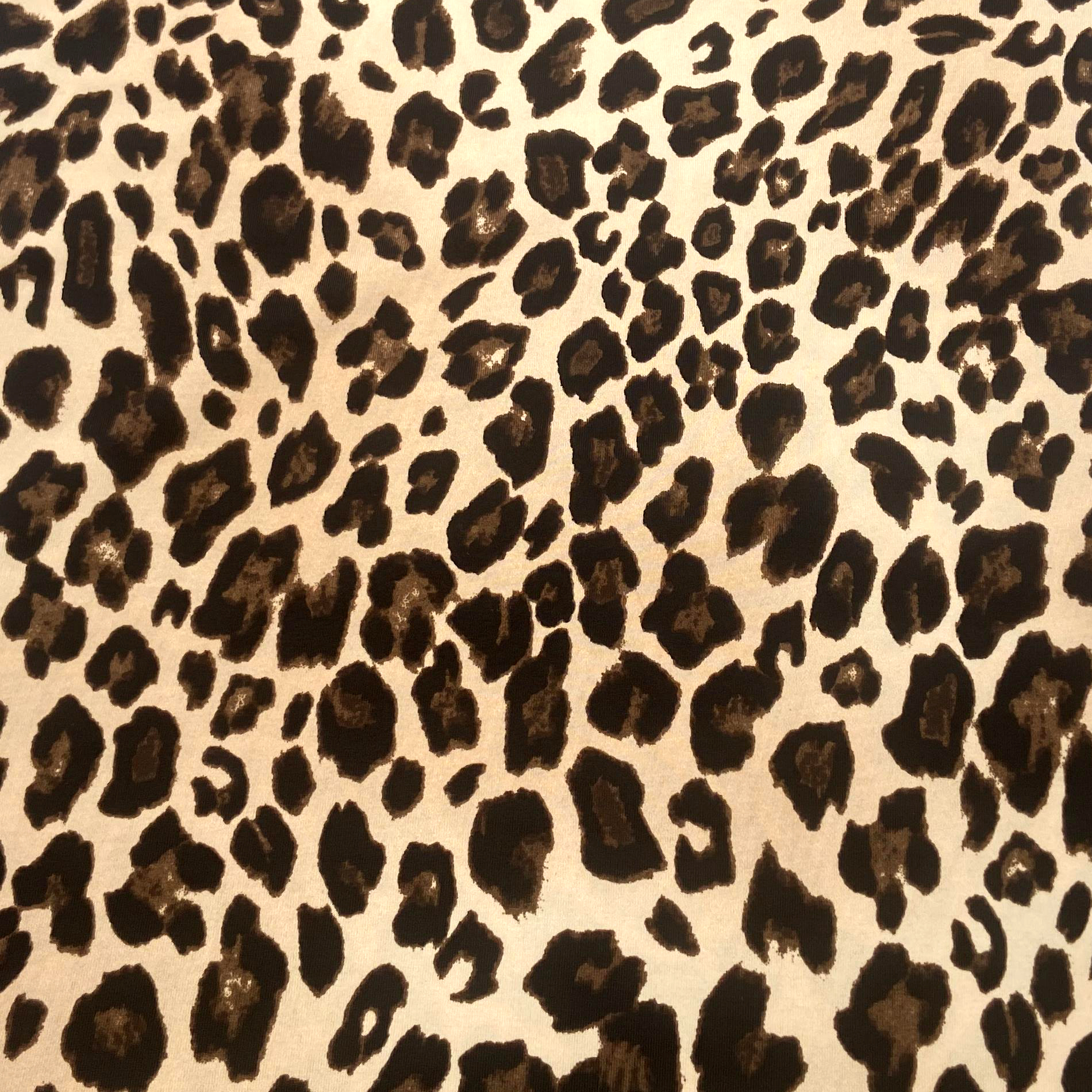 КОРИЧНЕВАЯ ОДИНАРНАЯ ДЖЕРСИ С ПРИНТОМ ДИКИХ ЖИВОТНЫХ